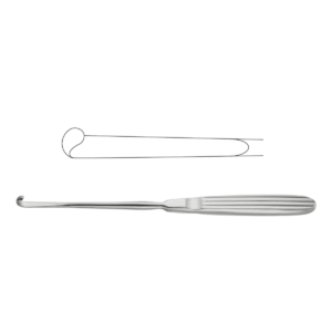 Retractor Obwegesser - Marca Hergom Medical - HERGOM PREMIUM (ACERO INOXIDABLE ALEMÁN) / Mandibular / 20 CM - TIP 7 MM