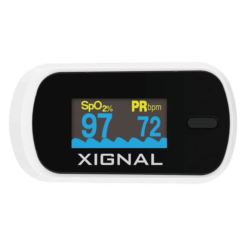 Oxímetro Digital de pulso para uso adulto y pediátrico, color gris/blanco - Marca Xignal - Imagen 4
