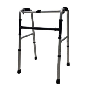 Andadera Plegable con Estructura Ligera y Superficie de Acero Inoxidable / AN03A Marca Handy - Gris