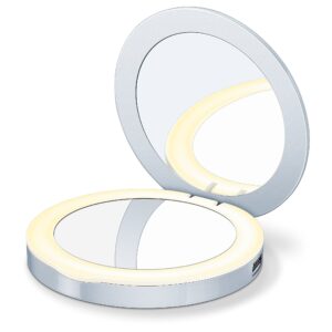 Beurer BS39 Espejo de Maquillaje con Luz LED y Batería Externa para Móvil / BS 39Marca Beurer