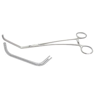 Pinza Clamp para oclusión tangencial - Marca Hergom - HERGOM PREMIUM (ACERO INOXIDABLE ALEMÁN) / 28.5 CM