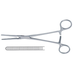 Pinza Castañeda vascular - Marca Hergom - HERGOM PREMIUM (ACERO INOXIDABLE ALEMÁN) / 13 CM - 50°