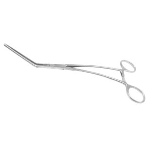 Pinza Clamp Cooley - Marca Hergom Medical - HERGOM PREMIUM (ACERO INOXIDABLE ALEMÁN) / Ángular / 23.5 CM