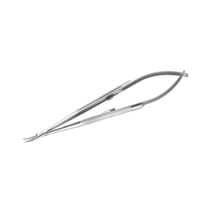 Barraquer porta Agujas - Marca Hergom - HERGOM PREMIUM (ACERO INOXIDABLE ALEMÁN) / Fina Automática / 14 CM