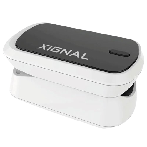 Oxímetro Digital de pulso para uso adulto y pediátrico, color gris/blanco - Marca Xignal